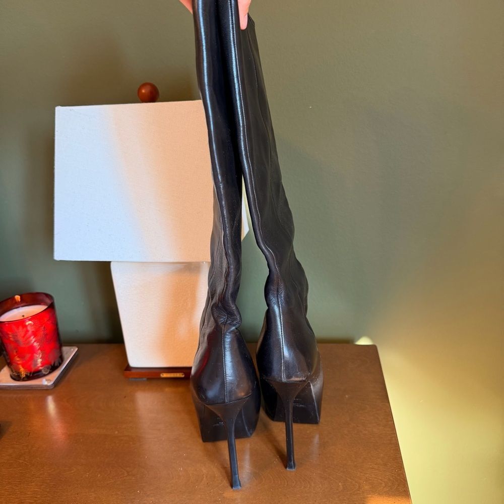 Authentic YSL Leather Boots Womens 39| 9 - Picture 2 of 10